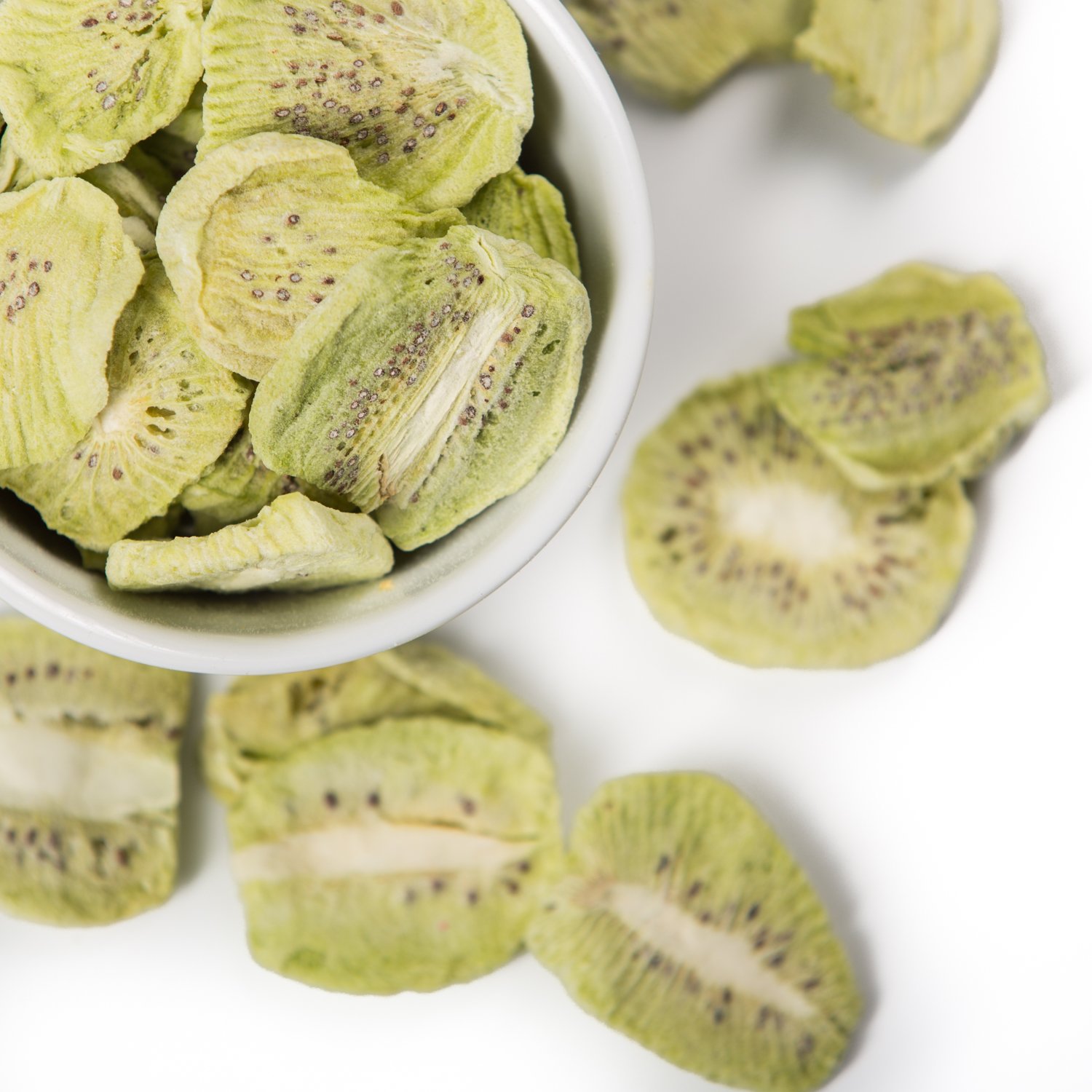 Freeze dried kiwi slices