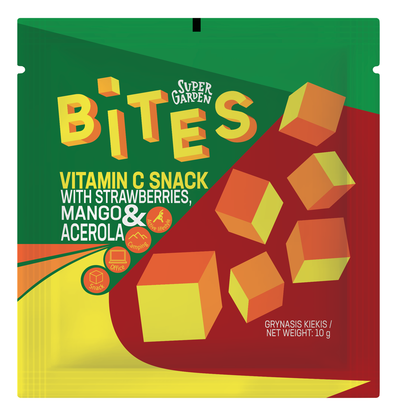 BITES "Vitamin C Snack" with strawberry, mango and acerola