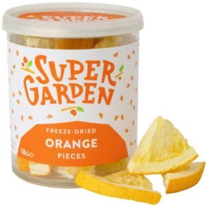 Freeze dried orange pieces