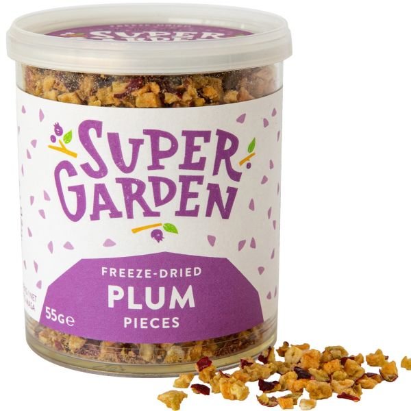 Freeze dried plum pieces
